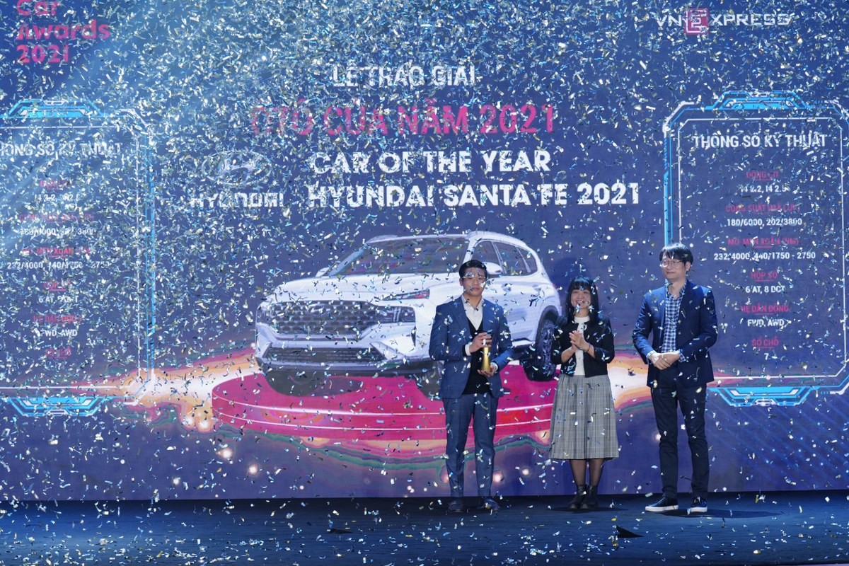 Hyundai SantaFe được chọn là Ô tô của năm 2021