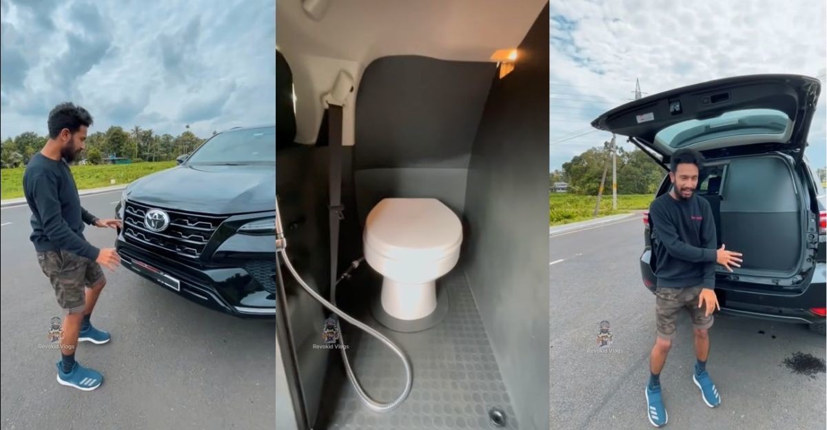Dân chơi Ấn Độ thể hiện đẳng cấp độ xe cách lắp cả toilet trên Toyota Fortuner