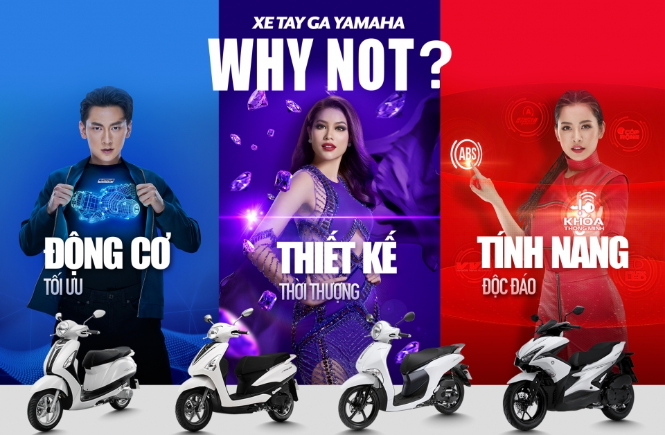 “Why not” - Khẳng định ưu điểm vượt trội của xe tay ga Yamaha thế hệ mới